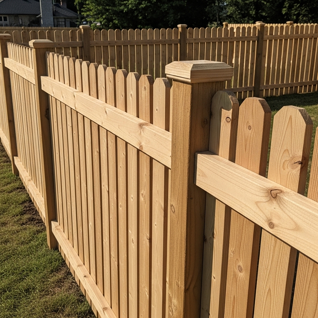 Professional fence installation showing attention to detail and quality craftsmanship